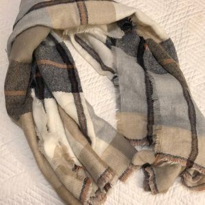 plaid blanket  scarf